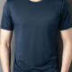 Wholesale Men's Sporty Basics Crew Neck Short Sleeve Plain Quick Dry Breathable T-shirts 88138# Dark Blue Wholesale Clothing Market & Manufacturers -LIUHUAMALL