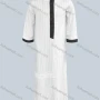 Wholesale Men's Modest Round Neck Contrast Striped Button Front Middle East Ramadan Muslim Arabic Robe preview