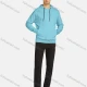 Wholesale Men's Athletic Workout Plain Drawstring Long Sleeve Kangaroo Pocket Hoodie & Ankle Length Jogger 2 Piece Sports Set 114# Clothing Wholesale Market Liuhua