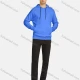 Wholesale Men's Athletic Workout Plain Drawstring Long Sleeve Kangaroo Pocket Hoodie & Ankle Length Jogger 2 Piece Sports Set 22# Clothing Wholesale Market Liuhua