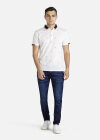 Wholesale Men's Casual Contrast Striped Trim Polo Shirt - Liuhuamall