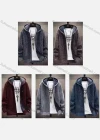 Wholesale Men's Casual Long Sleeve Zipper Plush Hooded Long Jackets With Thermal Lined - Liuhuamall