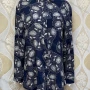 Wholesale Women's Casual Collared Long Sleeve Pin Dot Floral Button Down Mid Length Shirt H77# preview