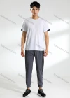 Wholesale Men's Casual & Athletic Workout Plain Short Sleeve Quick Dry Round Neck Tee 240# - Liuhuamall