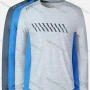 Wholesale Men's Round Neck Long Sleeve Reflective Stripes Running Workout Pullover Sweatshirt T205# preview