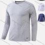Wholesale Men's Round Neck Long Sleeve Plain Workout Running Pullover Sweatshirt T220# preview