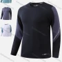 Wholesale Men's Athletic Long Sleeve Colorblock Letter Print Pullover Sweatshirt T226# preview