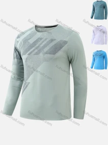 Wholesale Men's Lightweight Dry Fit Graphic Workout Athletic Pullover Sweatshirt T251#, LIUHUA CLOTHING WHOLESALE