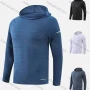 Wholesale Men`s Slim Fit Long Sleeve Lightweight Jacquard Athletic Hoodie T216# preview