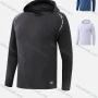 Wholesale Men`s Slim Fit Long Sleeve Lightweight Striped Trim Jacquard Athletic Hoodie T219# preview
