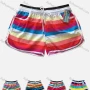 Wholesale Women's Vacation Stiching Color Pockets Drawstring Beach Shorts preview