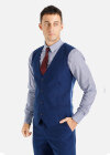 Wholesale Men's Formal Business 3-Piece Slim Fit One Button Plain Suit Set - Liuhuamall
