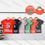 Wholesale Boy's Casual Letter Print Round Neck Short Sleeve Modal Cotton Tee preview