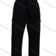 Wholesale Men's Black Elastic Waist Trousers – Side Pockets, Zipper Closure, Loose Fit Casual Daily Bulk Order Black Clothing Wholesale Market Liuhua