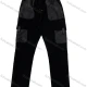 Wholesale Men's Black Casual Trousers – Elastic Waistband, Multiple Pockets, Gray Accents Loose Fit Bulk Order Black Clothing Wholesale Market Liuhua