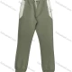 Wholesale Men's Light Olive Green Casual Trousers – White Stripes, Elastic Waistband, Cuffed Ankles Loose Fit Bulk Order Olive Green Clothing Wholesale Market Liuhua