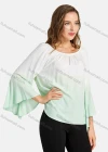 Wholesale Women's Casual Round Neck Bell Sleeve Gradient Top - Liuhuamall