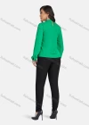 Wholesale Women's Casual Stand Collar Long Sleeve Plain Blouse - Liuhuamall