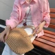 Wholesale Women's 2026 New Korean Style 100% Cotton Solid Color Open Front Shirt, Embroidered Short Sleeve Polo Collar Casual Blou Pink Clothing Wholesale Market Liuhua