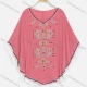 Wholesale Women's Boho Notched Neck Bat Sleeve Embroidery Poncho 8604# 78# Clothing Wholesale Market Liuhua