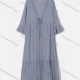 Wholesale Women's Flowy 3/4 Sleeve Open Front Lace Trim Beachwear Long Cardigan Cover Up 11# Clothing Wholesale Market Liuhua