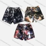 Wholesale Men's Casual Fireworks Cat Graphic Drawstring Beach Shorts HV001# preview