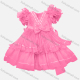 Wholesale Girls Lovely Sequin Tiered Bow-knot Petal Sleeve Zipper Back Flower Dress 9# Wholesale Clothing Market & Suppliers -LIUHUAMALL