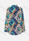 Wholesale Women's Plus Size Fashion Long Sleeve Button Down Allover Splicing Print Shirt - Liuhuamall