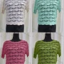Wholesale Women's Casual Round Neck Hollow Out Plain Knit Top preview