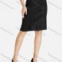 Wholesale Women's Casual High Waist Rhinestone Lace Trim Skirt preview
