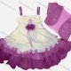 Wholesale Girls Lovely 3D Floral Rhinestone Appliques Ruched Tiered Ruffle Trim Dress With Short Sleeve Crop Cardigan 59# Clothing Wholesale Market Liuhua