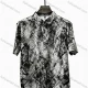 Wholesale 2026 Men's Slim Fit Short Sleeve Printed Shirt - Wholesale & In Stock, Abstract Artistic Pattern Casual Business Shirt Black Clothing Wholesale Market Liuhua