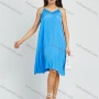 Wholesale Women's Casual Sleeveless Spaghetti Strap V Neck Tassel Plain Knee Length Dress preview
