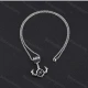 Wholesale Fashion Stainless Steel Adjustable Pendant Necklace SP0053# Silver Clothing Wholesale Market Liuhua