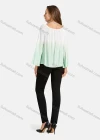 Wholesale Women's Casual Round Neck Bell Sleeve Gradient Top - Liuhuamall