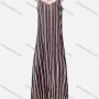 Wholesale Women's Casual Striped V Neck Maxi Cami Dress preview