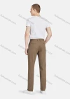 Wholesale Men's Casual Plain 100%Cotton Button Closure Pockets Chino Pants 868-19# - Liuhuamall