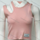 Wholesale Women's Casual Plain Asymmetrical Crew Neck Crop Tank Top 13512# Pink Wholesale Clothing Market & Suppliers -LIUHUAMALL