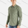 Wholesale Men's Long Sleeve Buttoned Front Flap Pockets Casual Shirt preview