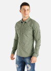 Wholesale Men's Long Sleeve Buttoned Front Flap Pockets Casual Shirt - Liuhuamall