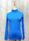 Wholesale Women's Basic High Neck Long Sleeve Long Plain Tops - Liuhuamall
