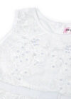 Wholesale Girls Sleeveless Zip Back Embroidery Beads Lace Flower Girl Dress - Liuhuamall