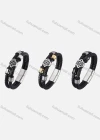 Wholesale Genuine Leather Stainless Steel Magnetic Buckle Bracelet SP0336# - Liuhuamall