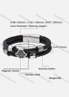 Wholesale Genuine Leather Stainless Steel Magnetic Buckle Bracelet SP0336# - Liuhuamall