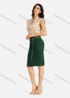Wholesale Women's Casual Allover Print Notched Neck Cap Sleeve Blouse - Liuhuamall