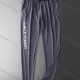 Wholesale Men's Casual & Sporty Letter Print Drawstring Elastic Waist Ankle Length Joggers LP1101# Gray Clothing Wholesale Market Liuhua