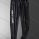 Wholesale Men's Casual & Sporty Letter Print Drawstring Elastic Waist Ankle Length Joggers LP1101# Black Clothing Wholesale Market Liuhua