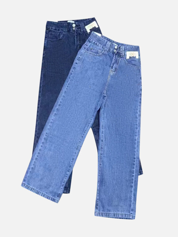 Women's Casual Button Closure Pockets Plain Jeans, Clothing Wholesale Market -LIUHUA, Jeans