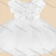 Wholesale Girls Lovely Plain Cap Sleeve Lace Bow Knot Pearl Decro Dress B882# Clothing Wholesale Market Liuhua