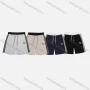 Wholesale Men's Casual Letter Patch Pocket Striped Trim Drawstring Elastic Waist Shorts 71010# preview